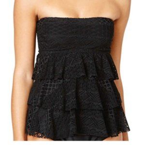 sland Escape Women's Sky Above Tiered Crochet Tank